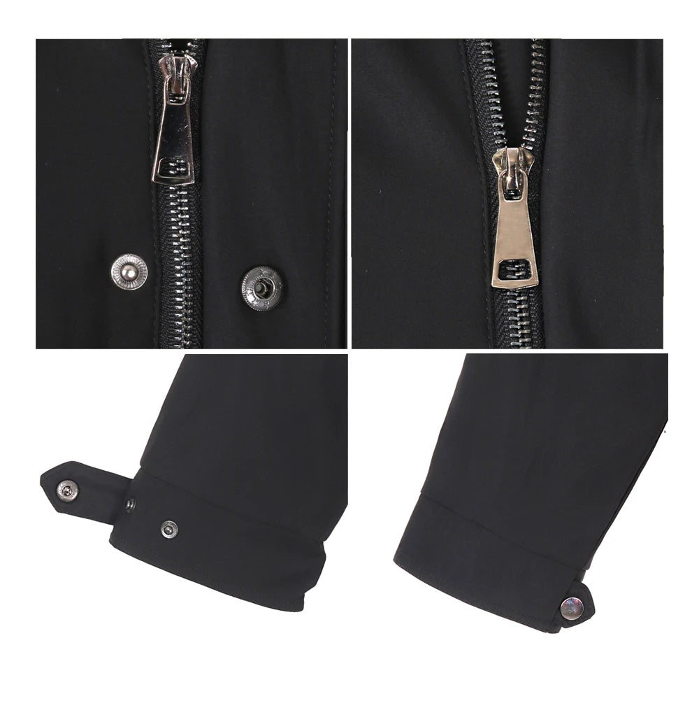 2024 Real Fur Coat Natural Real Fox Fur Collar Warm Big Fur Outerwear Detachable Female Long Parka Women Fashion Winter Jacket