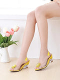 2026 Limited Edition Fashion Color Women's Wedge Heel Sandals Size 34-43 Stylish High Quality Casual Shoes Factory Price 602