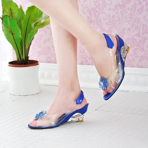 2026 Limited Edition Fashion Color Women's Wedge Heel Sandals Size 34-43 Stylish High Quality Casual Shoes Factory Price 602