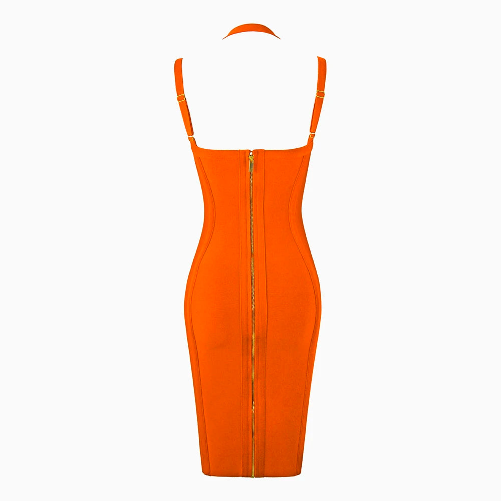 Free Shipping Women Summer Style Sexy V Neck Backless Black Red Bandage Dress 2022 Designer Fashion Evening Party Dress Vestido