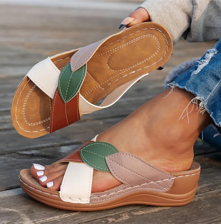 Sandals Women Summer 2026 Fashion Wedge Shoes For Women Retro Women's Sandals Slide Outdoor Female Footwear Sandalias Mujer