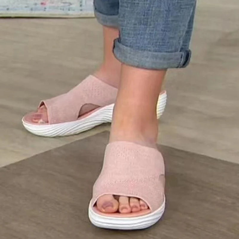 Fashion Summer Woman Sandals Shoes Wedge Women Shoe Soft Women's Sandals Slide Party Sandalias Mujer Female Footwear