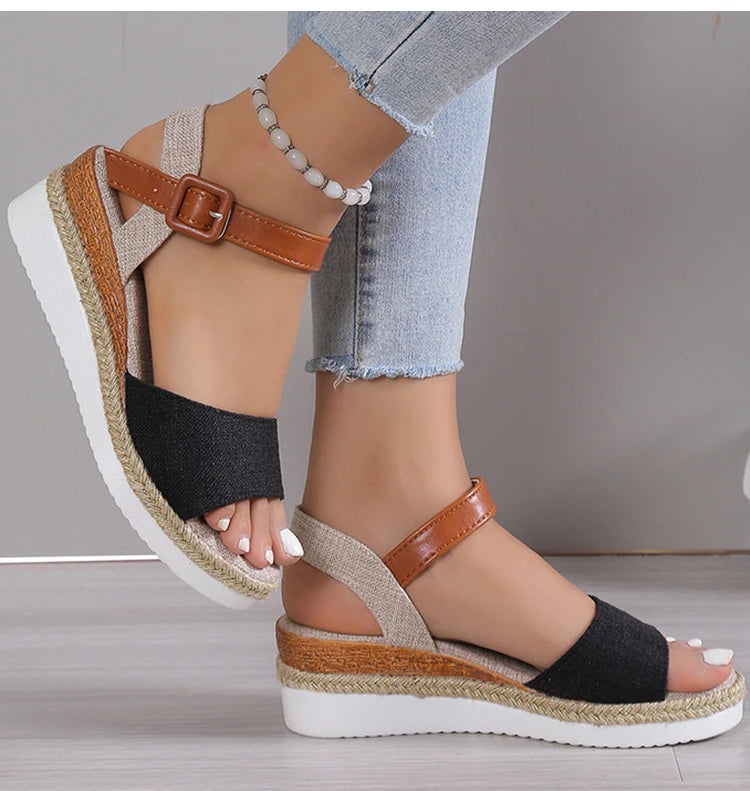 Sandals Heels Sandalias De Mujer Wedge Heel Women's Sandals Summer 2026 Shoes For Woman Platform Sandals Elegant Summer Shoes