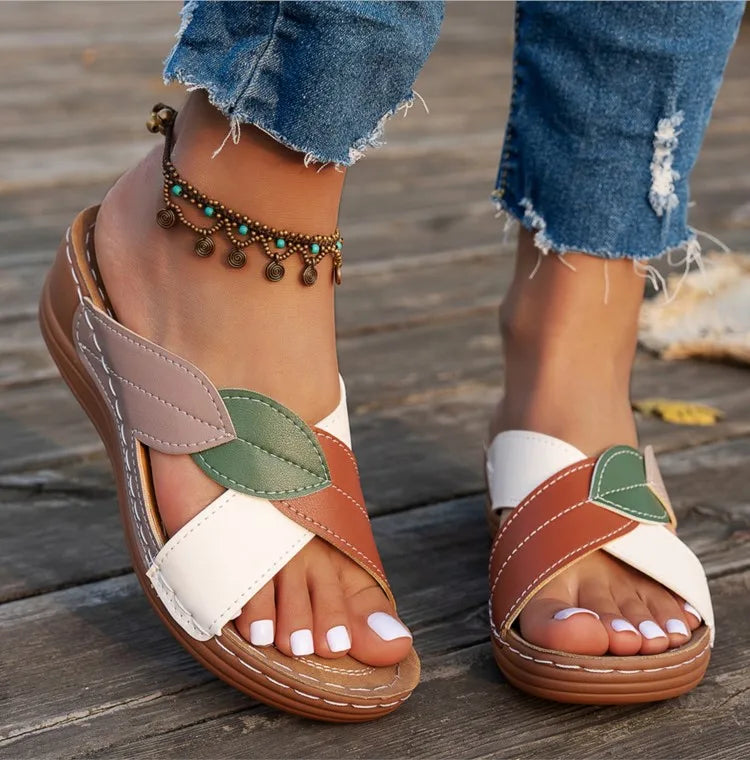 Sandals Women Summer 2026 Fashion Wedge Shoes For Women Retro Women's Sandals Slide Outdoor Female Footwear Sandalias Mujer