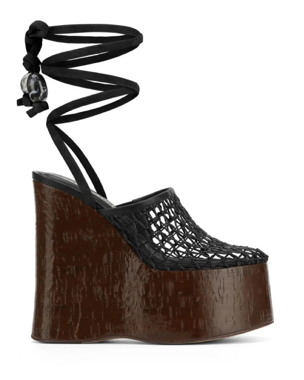 Ladies' Summer Wedge Heel Thick Soled Sandals with Wood Grain Rivets, Waterproof Platform, Thick High Heels, and Sandals