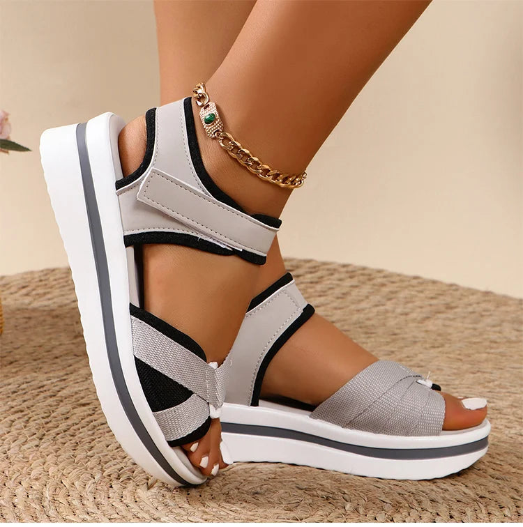 Heels Women's Sandals 2026 Wedge Heel Shoes For Woman Sandals Platform Shoes Summer Women Sandals Heeled Elegant Sandalias Mujer