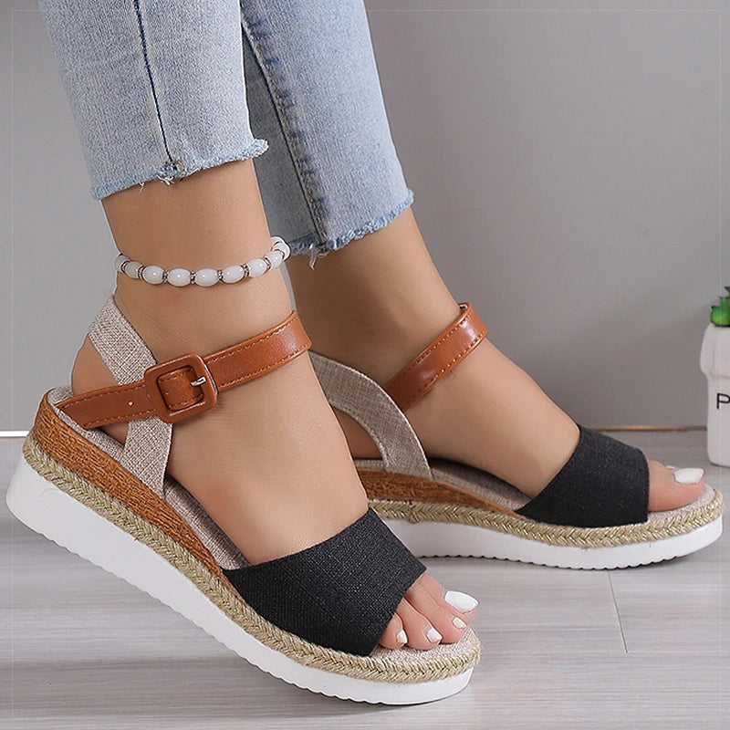 Sandals Heels Sandalias De Mujer Wedge Heel Women's Sandals Summer 2026 Shoes For Woman Platform Sandals Elegant Summer Shoes