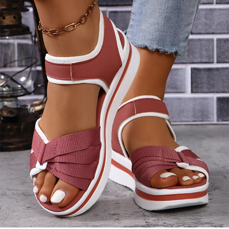 Heels Women's Sandals 2026 Wedge Heel Shoes For Woman Sandals Platform Shoes Summer Women Sandals Heeled Elegant Sandalias Mujer