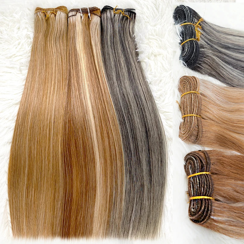14A Double Full Vietnam hair Highlight Color Human Hair Bundles Silky Straight Hair Weave Mixed Color Double Weft Hair Bundles
