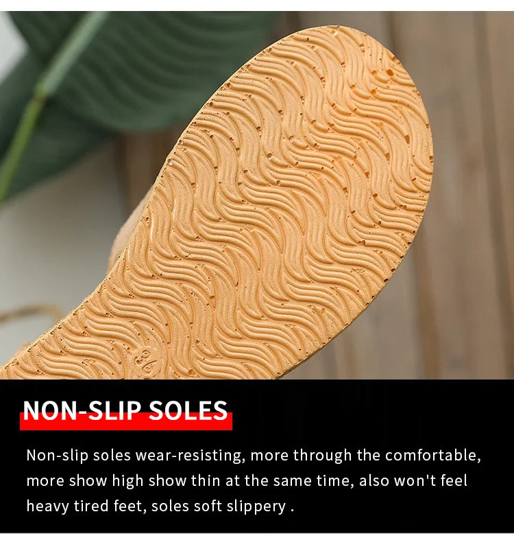 Fashion Wedge Sandals for Women Summer 2025 New Casual Non-slip Peep Toe Platform Shoes Rubber Sole Buckle Elegant Heels Women