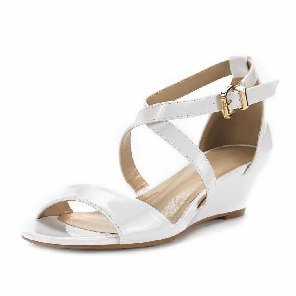 Women's Wedge Sandals Summer New Casual Wedge Platform High Heels Female Open Toes Breathable Sandal Women Designer Luxury Shoes