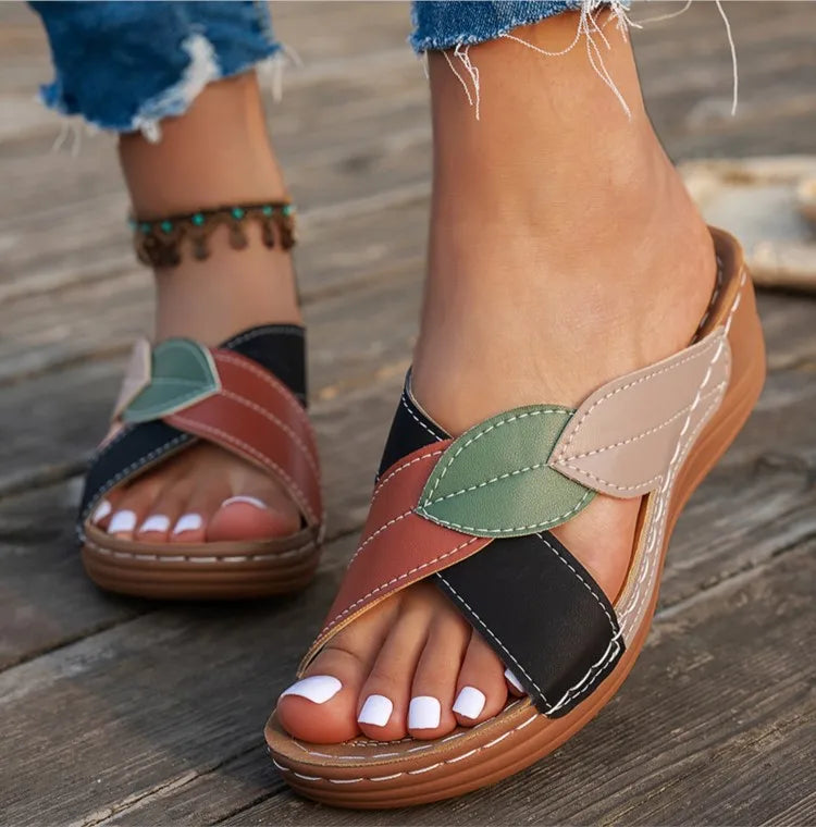 Sandals Women Summer 2026 Fashion Wedge Shoes For Women Retro Women's Sandals Slide Outdoor Female Footwear Sandalias Mujer