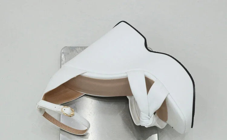 2024 Latest Wedge Heel Thick Open Toe Banquet Hollow Sandals Flower Fashion 4 Colors Buckle Women's Shoes Party Big Size 35-43