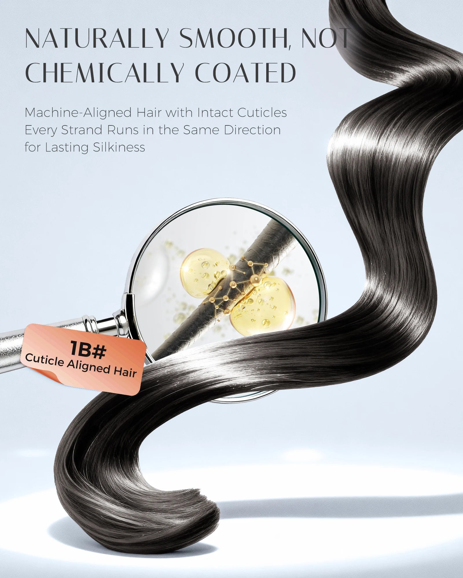 120g Double Drawn Clip in Human Hair Extensions with Thick Ends, Remy Hair Cuticle-Aligned No Tangle, 12+ Month with Proper Care