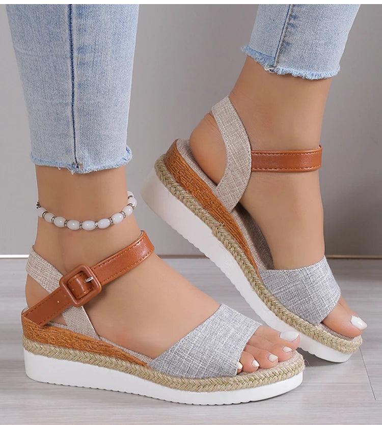 Sandals Heels Sandalias De Mujer Wedge Heel Women's Sandals Summer 2026 Shoes For Woman Platform Sandals Elegant Summer Shoes