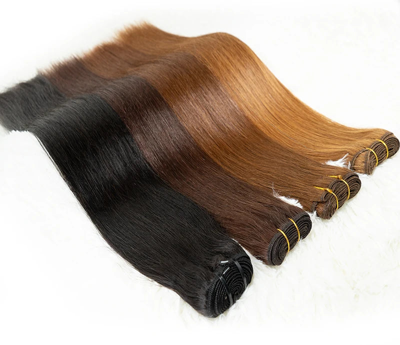 14A Double Full Vietnam hair Highlight Color Human Hair Bundles Silky Straight Hair Weave Mixed Color Double Weft Hair Bundles