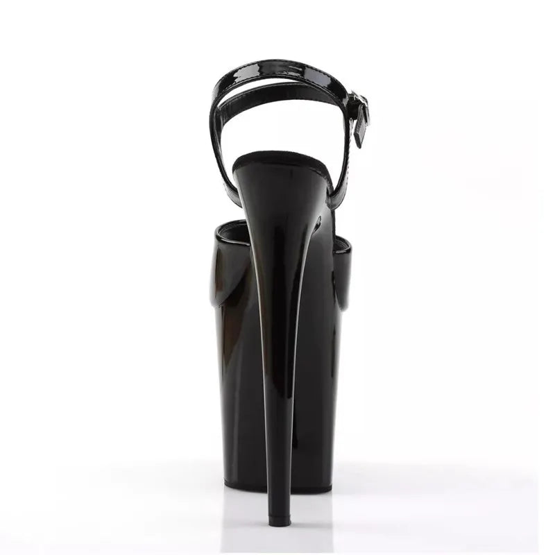 Europe and America New Fashion Platform High Heel Sandals For Woman Summer Ankle Strap 20CM Stiletto Nightclub Model Stage Shoes