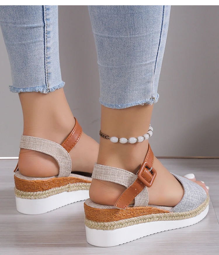 Sandals Heels Sandalias De Mujer Wedge Heel Women's Sandals Summer 2026 Shoes For Woman Platform Sandals Elegant Summer Shoes