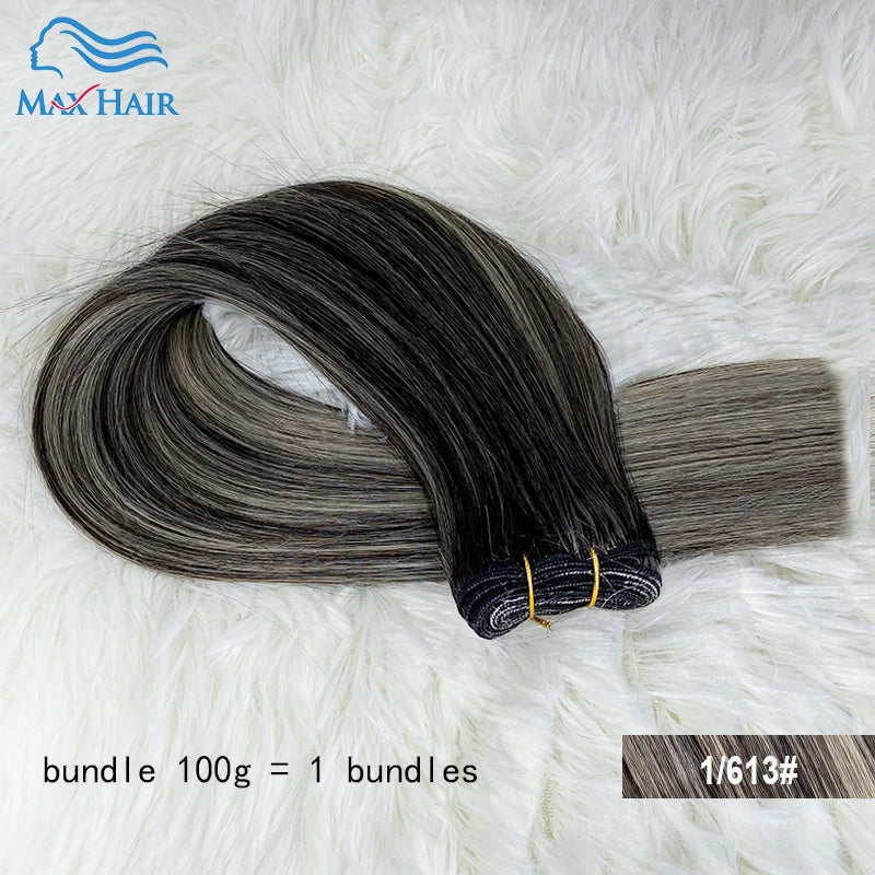 14A Double Full Vietnam hair Highlight Color Human Hair Bundles Silky Straight Hair Weave Mixed Color Double Weft Hair Bundles