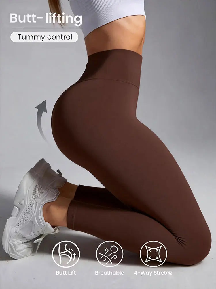 Women's High-Waisted 4-Way Stretch Compression Leggings-Tummy Control Yoga Pilates Gym Workout Pants, Plus Size Clothes,Jeans