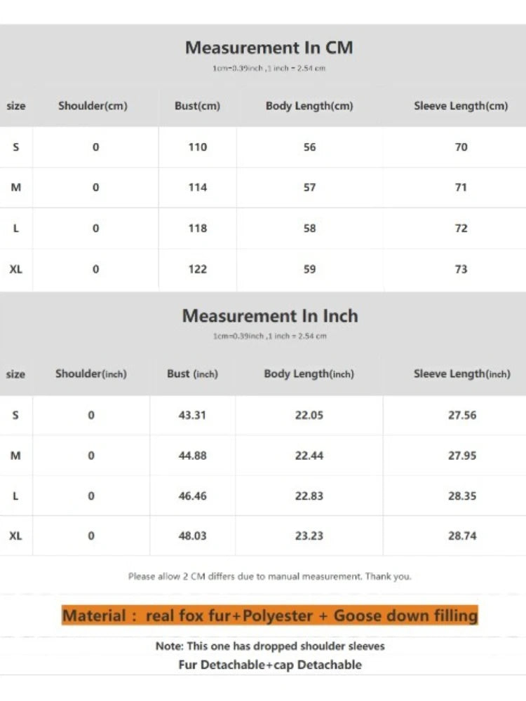 Reality Fur Jacket windproof Women Real Fur Jacket White Goose Down Coat Winter Thick Warm Casual Natural Fox Fur Collar Autumn