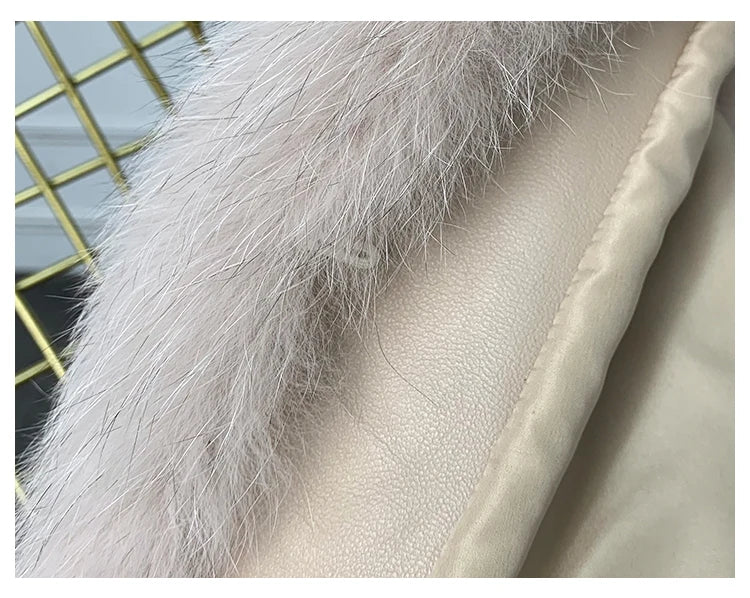 MPPM  New Women Fox Fur Vest Fashion Winter Genuine Fox Waistcoats Gilets V-neck Autumn Lady's Jackets Coats Top Quality Luxury