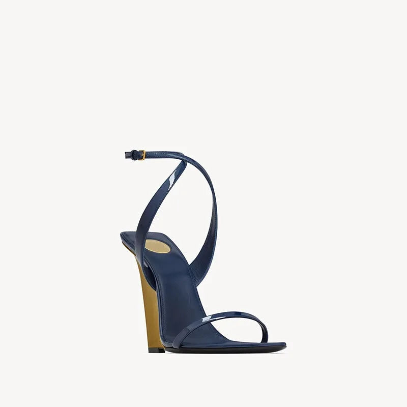 2025European and American Summer Wedge Toe High-heeled Sandals for Weddings, Banquets, Parties, Women's 34-44 Large Sandals