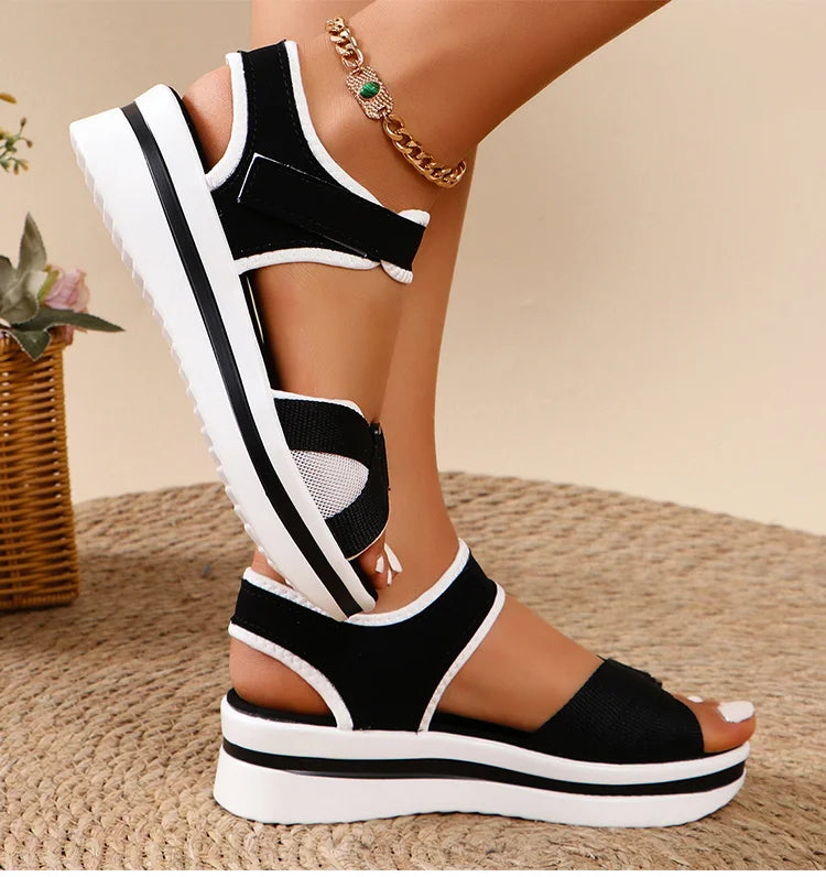 Heels Women's Sandals 2026 Wedge Heel Shoes For Woman Sandals Platform Shoes Summer Women Sandals Heeled Elegant Sandalias Mujer