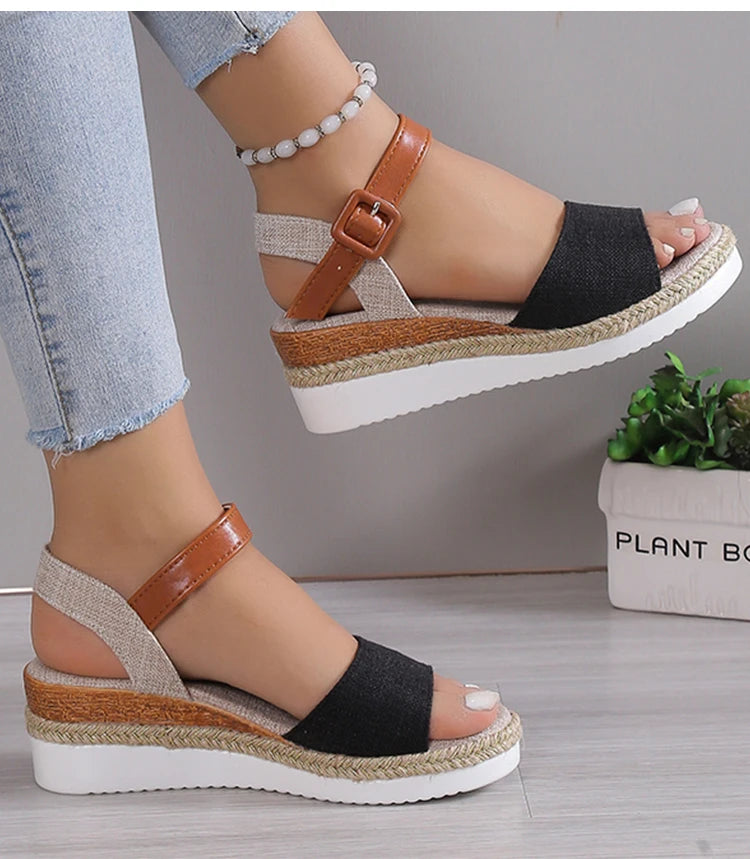 Sandals Heels Sandalias De Mujer Wedge Heel Women's Sandals Summer 2026 Shoes For Woman Platform Sandals Elegant Summer Shoes