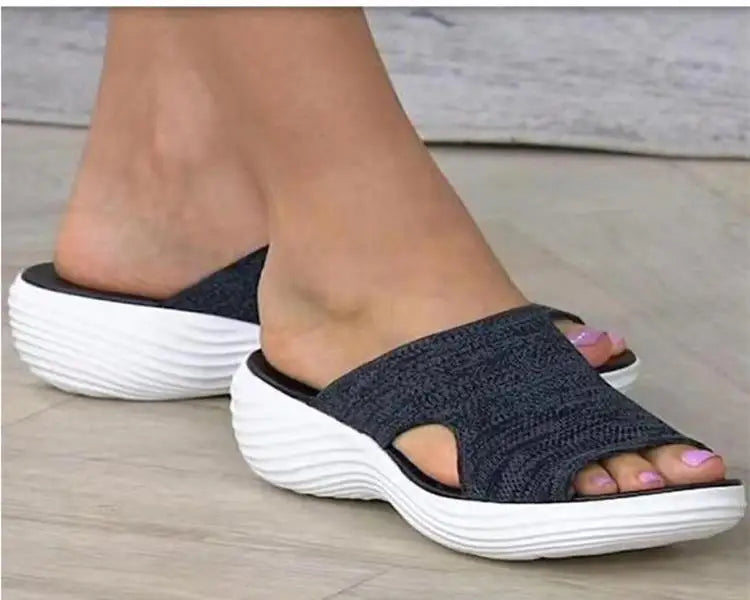Fashion Summer Woman Sandals Shoes Wedge Women Shoe Soft Women's Sandals Slide Party Sandalias Mujer Female Footwear
