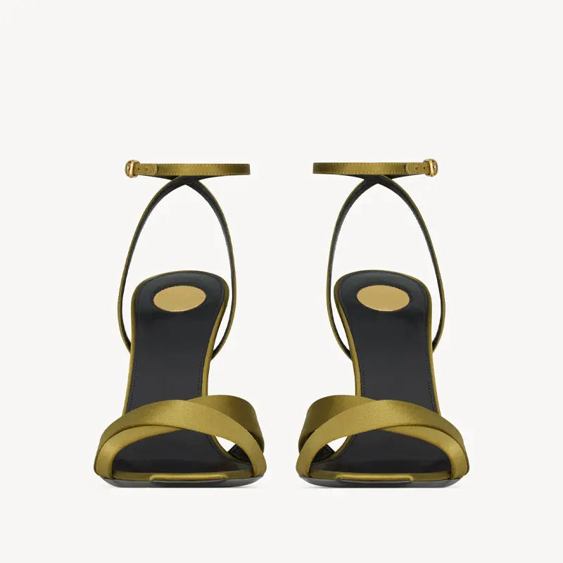 2025European and American Summer Wedge Toe High-heeled Sandals for Weddings, Banquets, Parties, Women's 34-44 Large Sandals