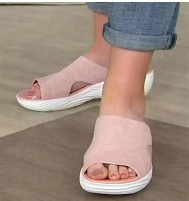 Fashion Summer Woman Sandals Shoes Wedge Women Shoe Soft Women's Sandals Slide Party Sandalias Mujer Female Footwear