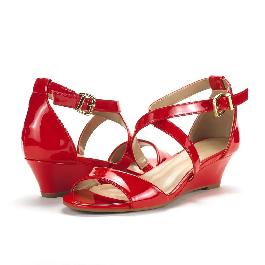 Women's Wedge Sandals Summer New Casual Wedge Platform High Heels Female Open Toes Breathable Sandal Women Designer Luxury Shoes