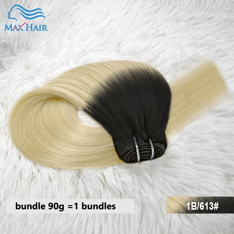 14A Double Full Vietnam hair Highlight Color Human Hair Bundles Silky Straight Hair Weave Mixed Color Double Weft Hair Bundles