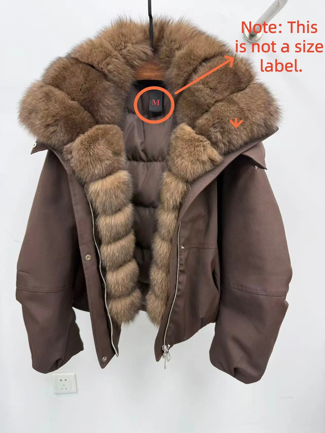 Reality Fur Jacket windproof Women Real Fur Jacket White Goose Down Coat Winter Thick Warm Casual Natural Fox Fur Collar Autumn