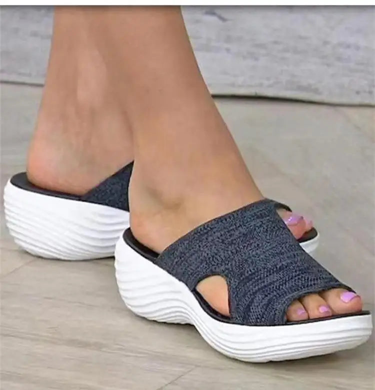 Fashion Summer Woman Sandals Shoes Wedge Women Shoe Soft Women's Sandals Slide Party Sandalias Mujer Female Footwear