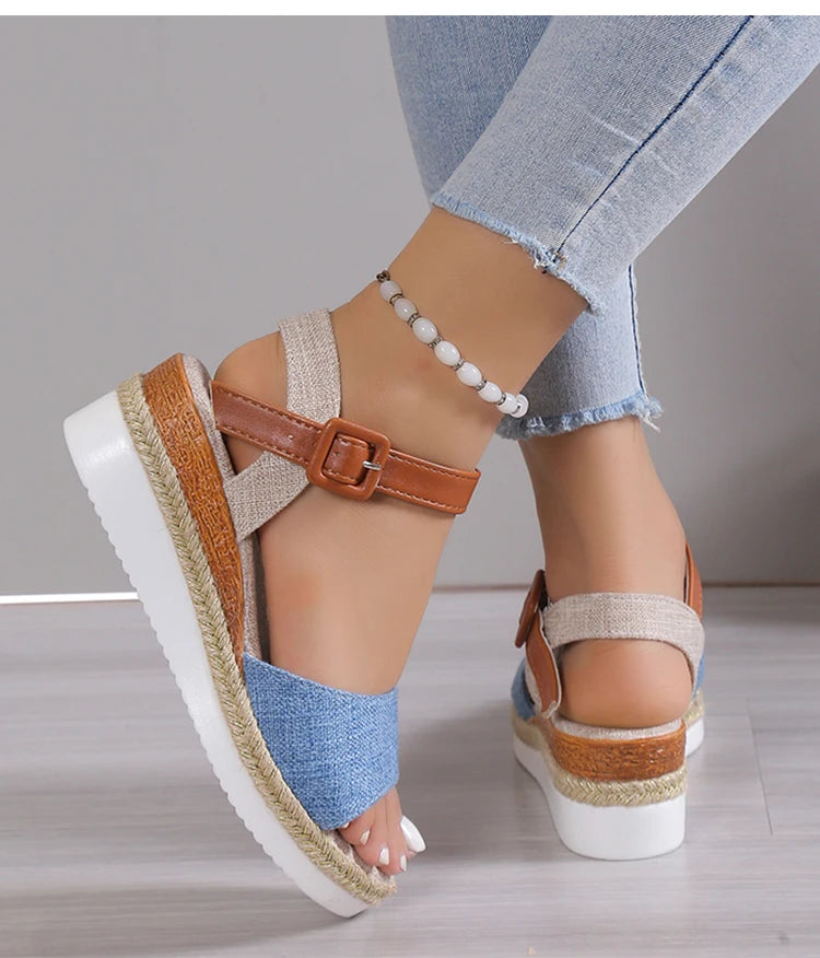 Sandals Heels Sandalias De Mujer Wedge Heel Women's Sandals Summer 2026 Shoes For Woman Platform Sandals Elegant Summer Shoes