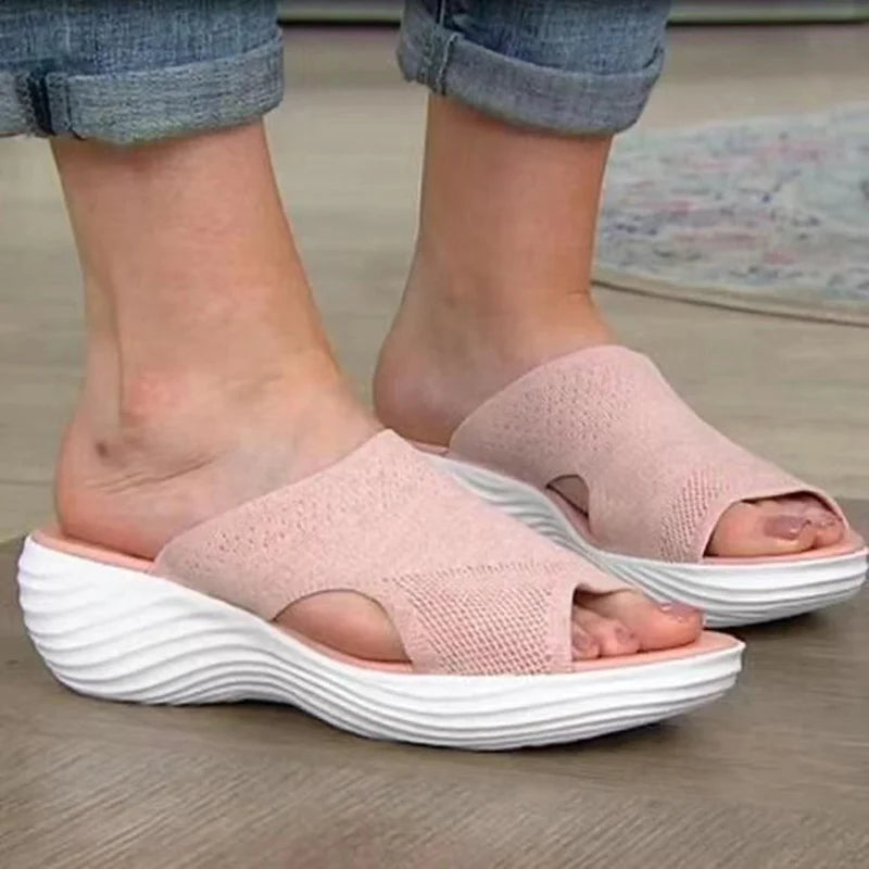 Fashion Summer Woman Sandals Shoes Wedge Women Shoe Soft Women's Sandals Slide Party Sandalias Mujer Female Footwear