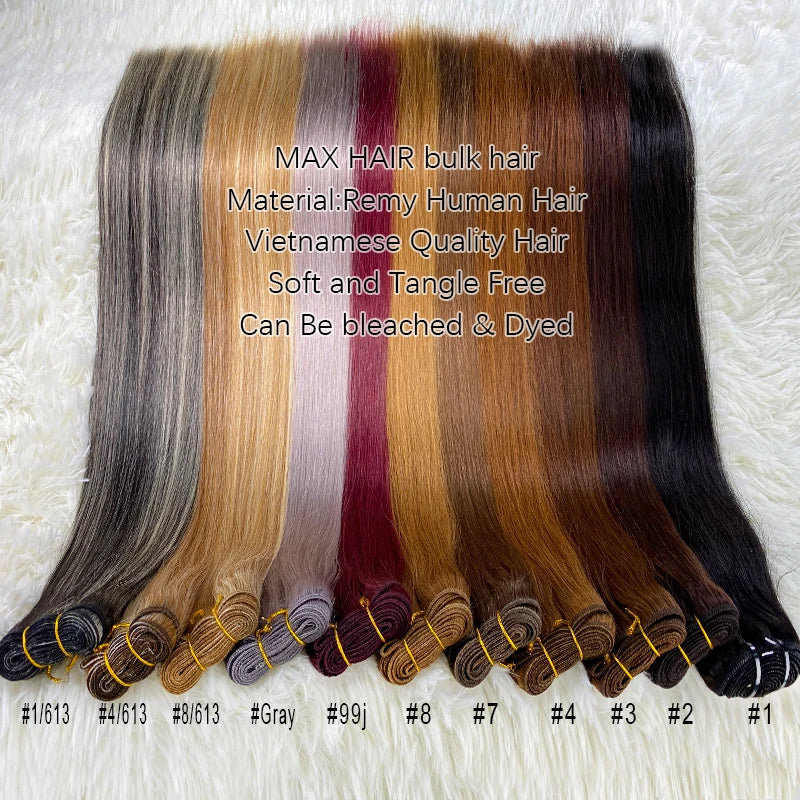 14A Double Full Vietnam hair Highlight Color Human Hair Bundles Silky Straight Hair Weave Mixed Color Double Weft Hair Bundles